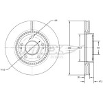 TOMEX Brakes Bremsscheibe